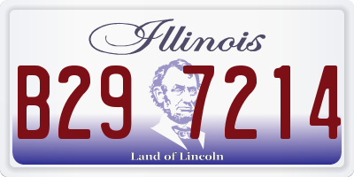 IL license plate B297214
