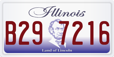 IL license plate B297216
