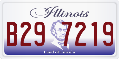 IL license plate B297219