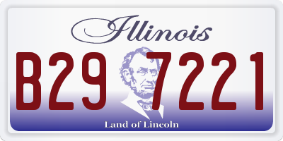 IL license plate B297221