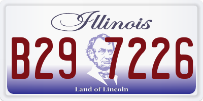 IL license plate B297226