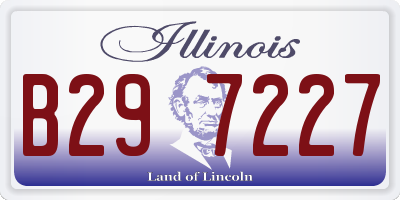 IL license plate B297227