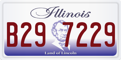 IL license plate B297229