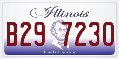 IL license plate B297230