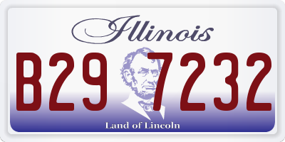 IL license plate B297232