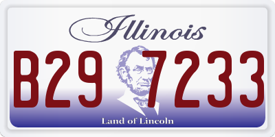IL license plate B297233