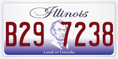 IL license plate B297238