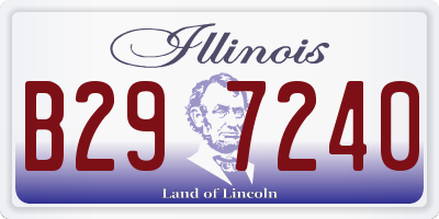 IL license plate B297240