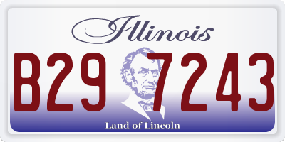 IL license plate B297243