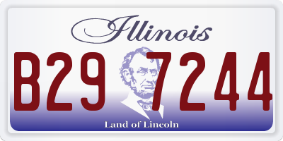 IL license plate B297244