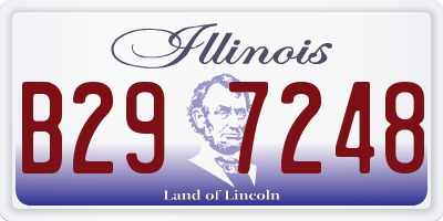 IL license plate B297248