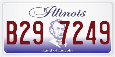 IL license plate B297249