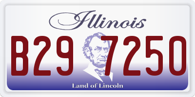 IL license plate B297250
