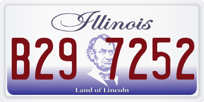 IL license plate B297252
