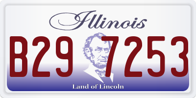 IL license plate B297253