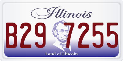 IL license plate B297255