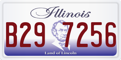 IL license plate B297256