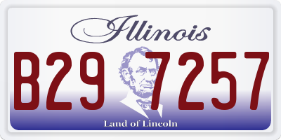 IL license plate B297257
