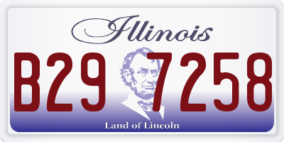IL license plate B297258