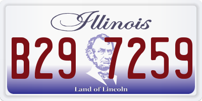 IL license plate B297259