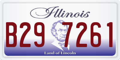 IL license plate B297261