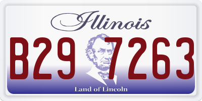 IL license plate B297263
