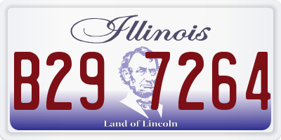 IL license plate B297264