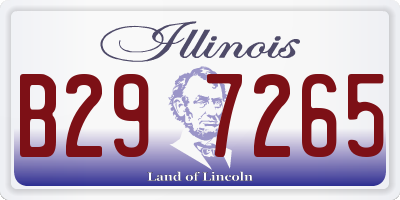 IL license plate B297265