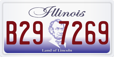 IL license plate B297269