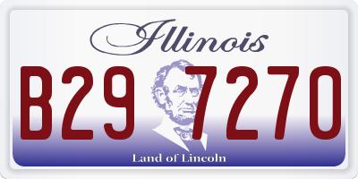 IL license plate B297270