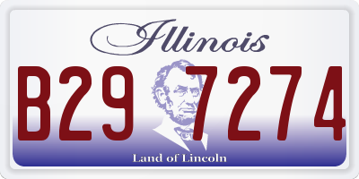 IL license plate B297274