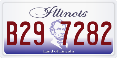 IL license plate B297282