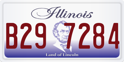 IL license plate B297284