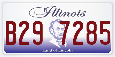 IL license plate B297285