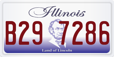 IL license plate B297286