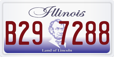 IL license plate B297288