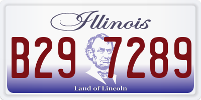 IL license plate B297289