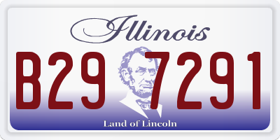 IL license plate B297291