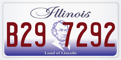 IL license plate B297292
