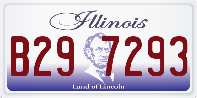 IL license plate B297293