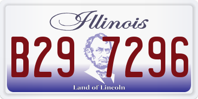 IL license plate B297296