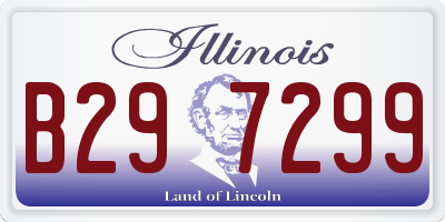 IL license plate B297299