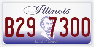 IL license plate B297300