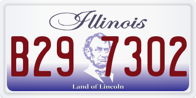 IL license plate B297302