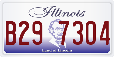 IL license plate B297304