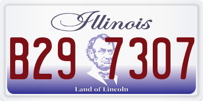 IL license plate B297307