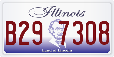 IL license plate B297308