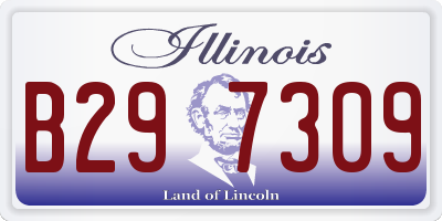IL license plate B297309