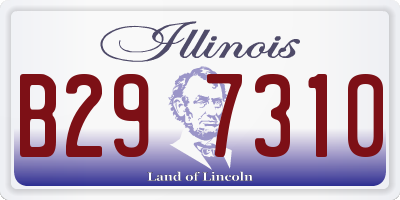 IL license plate B297310