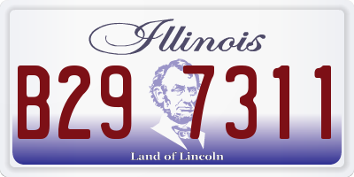 IL license plate B297311